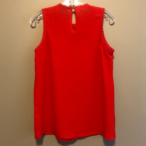 NWOT Halogen Red Lace & Crepe Top- XS - Picture 7 of 7